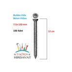 Buldex 7.5x120 12 cm Dubelsiz Vida