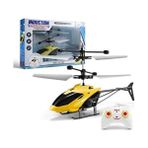 Buldug Sensörlü Uçan Helikopter Drone – USB Şarjlı, LED Işıklı, Dayanıklı Mini RC Helikopter (Sarı)