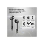 Buldug Yüksek Hızlı İyonik Saç Kurutma Makinesi 1600W, 5 Başlıklı, Manyetik – 3 Renk