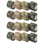Bull Tiger Prestige Gamrong Camo bantları, 16 rulo çok fonksiyonlu kamuflaj, su geçirmez, kamuflaj bandı, dış mekan kamuflaj bandı, kendinden yapışkanlı keçe bant, kamuflaj streç bandaj, el feneri için, teleskop