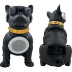 Bulldog Köpekli Karikatür Hoparlör Siyah Subwoofer Kablosuz Rgb 3D Ses Kalitesi Surround Hoparlör