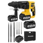 Bulldozer PRO 36v Şarjlı Kırıcı Delici Matkap Kömürsüz Motor Çift Akülü Kırıcı Delici 26mm Hilti
