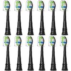 Bullnas Philips Sonicare ProtectiveClean 6100, 5100, 4100 Elektrikli Diş Fırçası, Sonicare DiamondClean HX6062/95 için W Diş Fırçası Yedek Başlığı, Siyah