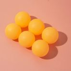 BullTek 6 x turuncu masa tenisi topu, set standart ölçü 40 mm - 2,7 g, Beer Pong oyun topları, yeni başlayanlar için, 40 mm, açık veya kapalı alanda kullanıma uygun