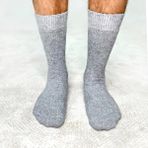 Buluş Organic 2li Erkek Organik Koyun Yünü Soket Çorap - 40 - 44 - Gri Melanj