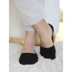 Buluş Organic 2'li Siyah Viskon Görünmez Erkek Çorap - 40 - 44