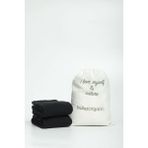 Buluş Organic 2'li Siyah Yarım Konç Havlu Tabanlı Erkek Spor & Tenis Çorabı - 40 - 44