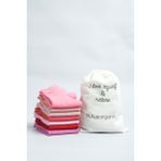 Buluş Organic 7'li Pembe Tonları Organik Penye Pamuk Kadın Patik Çorap - Çok Renkli - 36 - 40