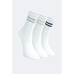 Buluş Organic Erkek Beyaz Organik Pamuk Tenis Çorabı – Günlük ve Spor Kullanıma Uygun - 43 - 46 - Çok Renkli