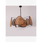 Bulut Doğal Koyu Renk Hazeran Avize 75 x 35 cm 9+1 Yaprak ve 3+1 Duylu
