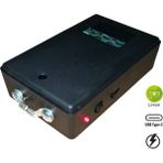 Bulut Elektronik20 El Feneri Taşınabilir Şarjlı Şok Kişisel Güvenlik Elektro Cihazı Şarjlı Koruma Aleti - Siyah