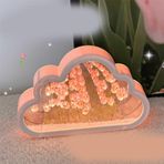 Bulutlarla Diy Lale Gece Lambası Lale Gece Lambası, Yaratıcı Tasarım Plastik Malzeme El Yapımı Oda Dekorasyonu, Doğum Günü Için Yaygın Kullanılan Sevgililer Günü