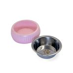 BulutRetail Mikopet Organik Seramik Mama Kabı Pembe