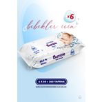 Bumble Water Wet Wipes Dünyanın En Saf Islak Mendil 60 Yaprak 6'lı Paket