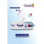 Bumble Water Wet Wipes Dünyanın En Saf Islak Mendil 60 Yaprak 8'li Paket