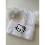 Bumelo Ponponlu Hello Kitty Çocuk Bere - 2- 9 Yaş - Beyaz