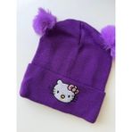 Bumelo Ponponlu Hello Kitty Çocuk Bere - 2- 9 Yaş - Mor
