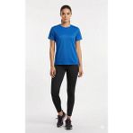 Bumerangspor Kadın Fitness Pilates Koşu Antrenman Yağmurdesen Polyester Kumaş Tişört - 3XL - Saks