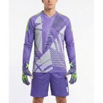 Bumerangspor Kaleci Esnek Uzun Kol Futbol Forma ve Şort (Kişiye Özel Isim Baskı) - Mor - 2XL