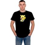 BUMETA Bebek Pikachu Pikaçu Elektrik Baby Tişört T-Shirt - 2XL - Siyah