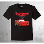 BUMETA Car Şimşek Mcqeen Arabalar Kırmızı Araba Tişört Çocuk T-Shirt - 1 - 2 Yaş - Siyah