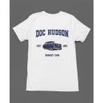 Bumeta Doc Hudson Arabalar Cars Şimşek Mcqeen Unisex Tişört T-Shirt - Siyah - 2XL