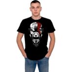 BUMETA God Of War Silüliet Game Ps5 Tişört T-Shirt - 2XL - Siyah