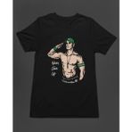 Bumeta John Cena Never Give Up Selam Amerikan Güreşi Unisex Tişört T-Shirt - Siyah