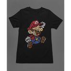 Bumeta Mario Super Mario Ateri Kaset Game Unisex Tişört T-Shirt - Siyah - L