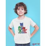Bumeta Pijimaske Piji Maske Catboy Gekko Owlett All Karakter Characters Çocuk Tişört T-Shirt - Beyaz - 9 - 10 Yaş