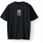 Bumeta Pokemon All Caracters Pikachu Bulbasaur Charizard Baskılı Oversize Unisex Tişört T-Shirt - Siyah - XL