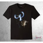 Bumeta Regular Show Sürekli Dizi Mordecai Rigby Dans Çocuk T-Shirt 3043S - Siyah - 1 - 2 Yaş
