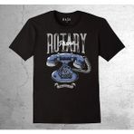 BUMETA Rotary Phone Vintage Classic Tişört Çocuk T-Shirt - 11 - 12 Yaş - Siyah