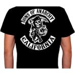 BUMETA Sons Of Anarchy California Logo Tişört Unisex T-Shirt - Siyah