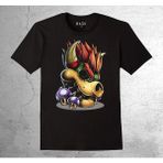 BUMETA Super Mario Bölüm Sonu Canavarı Mantar Mushroom Tişört Çocuk T-Shirt - 5 - 6 Yaş - Siyah