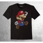 BUMETA Super Mario Game Ateri Kaset Tişört Çocuk T-Shirt - 5 - 6 Yaş - Siyah