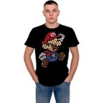 BUMETA Super Mario Game Ateri Kaset Tişört T-Shirt - Siyah