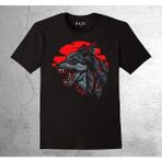 BUMETA Wolf Kurt Bozkurt Kurt Kafası Tişört Çocuk T-Shirt - 1 - 2 Yaş - Siyah