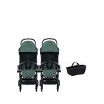 Bumprider Connect³ Black Olive İkiz Bebek Arabası Ve Yan Düzenleyici Çanta - Yeşil