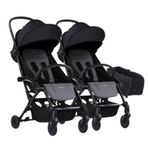Bumprider Connect³ İkiz Bebek Arabası / Black - Grey Melange & Yan Düzenleyici Çanta Hediyeli