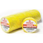 Bumy Tape Elektrik Izolasyon Bandı ( 10 Lu Paket )Sarı 0.13 mm x 19 MMX10 Yds