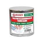 Bumy Yalıtım ve Sızdırmazlık Tamir Bandı 96 mm x 2 mt - Alüminyum Yüzey / Butil Bant - Sakız Bant