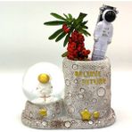 Bun Design Astronot Kalemlik Kar Küresi