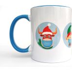 Bun Design Maskeli Yeni Yıl Kupası