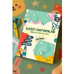 Bunbaza 3 Boyutlu Kağıt Hayvan Figürleri Seti – Kes Yapıştır Aktivite Seti - Çocuklar Için Origami