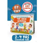 Bunbaza Çocuğumun Cırt Cırtlı Tak - Çıkar Aktivite Kitabı 2-4 Yaş, Okul Öncesi Eğitim, 87 Adet Cırt