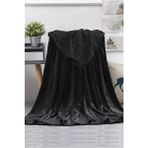Bundera Blanket Çift Kişilik Wellsoft Peluş Battaniye Polar Tv/dizi Battaniyesi 170X230 - 170 x 230 cm - Siyah