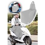 Bundera Scooter Diz Koruma Örtüsü Gri Yağmur Soğuk Rüzgar Önleyici Rüzgarlık Motorsiklet Dizlik