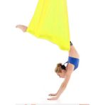 Bundera Smart Yoga Fly Hamağı Yer Çekimsiz Egzersiz Denge Spor Aleti Cadillac Fitness Pilates Hava Akrobasi - Sarı