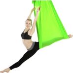 Bundera Smart Yoga Fly Hamağı Yer Çekimsiz Egzersiz Denge Spor Aleti Cadillac Fitness Pilates Hava Akrobasi - Yeşil